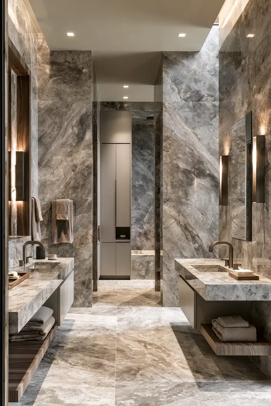 stone bathroom
