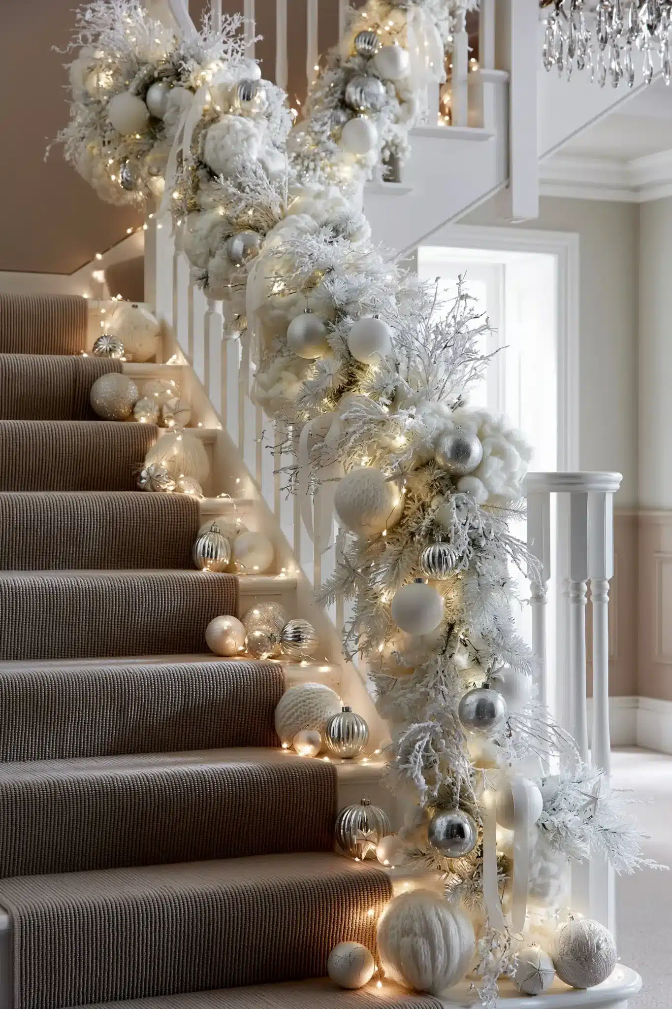 christmas staircase decor