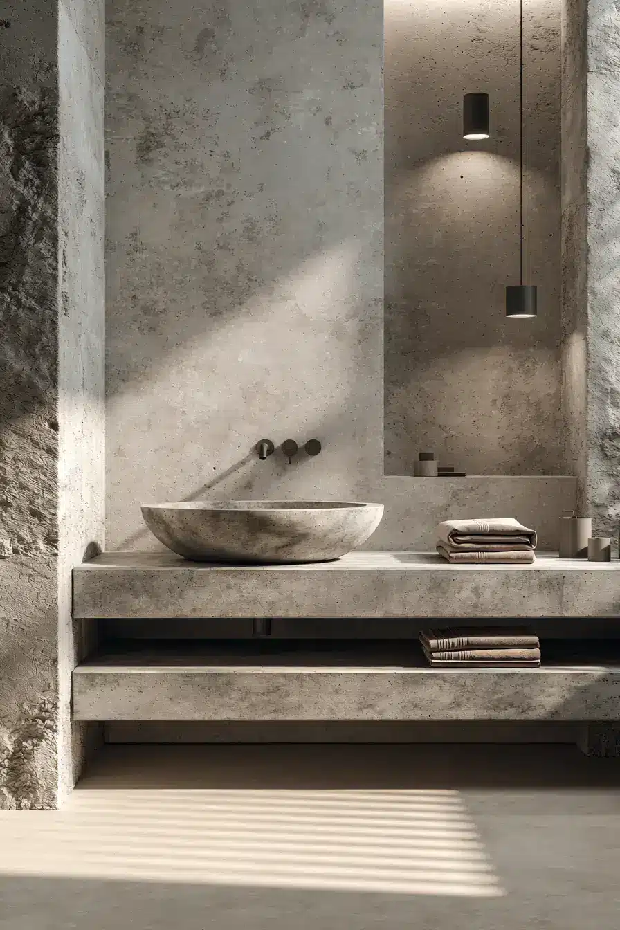 stone bathroom