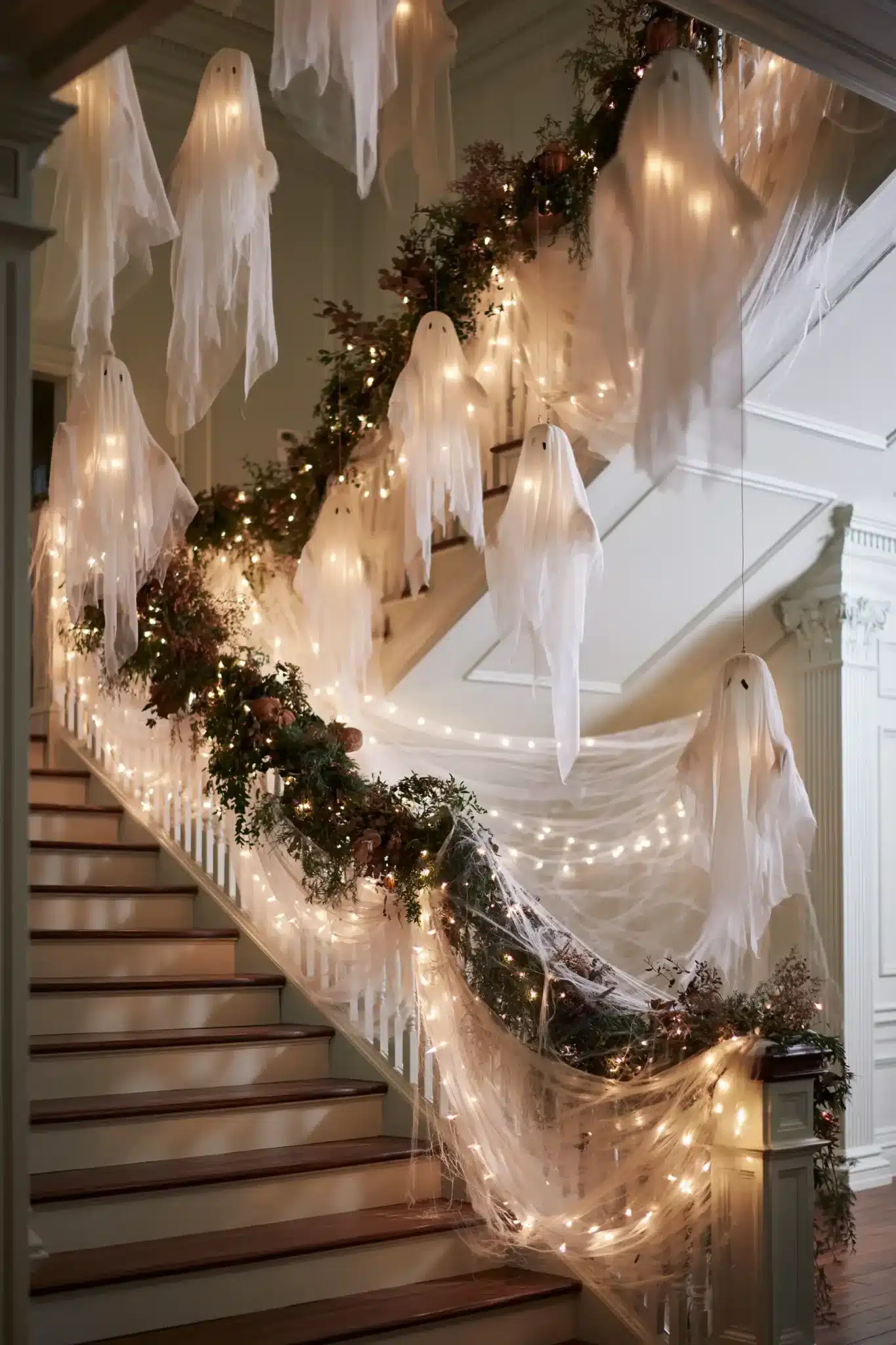 halloween staircase decor