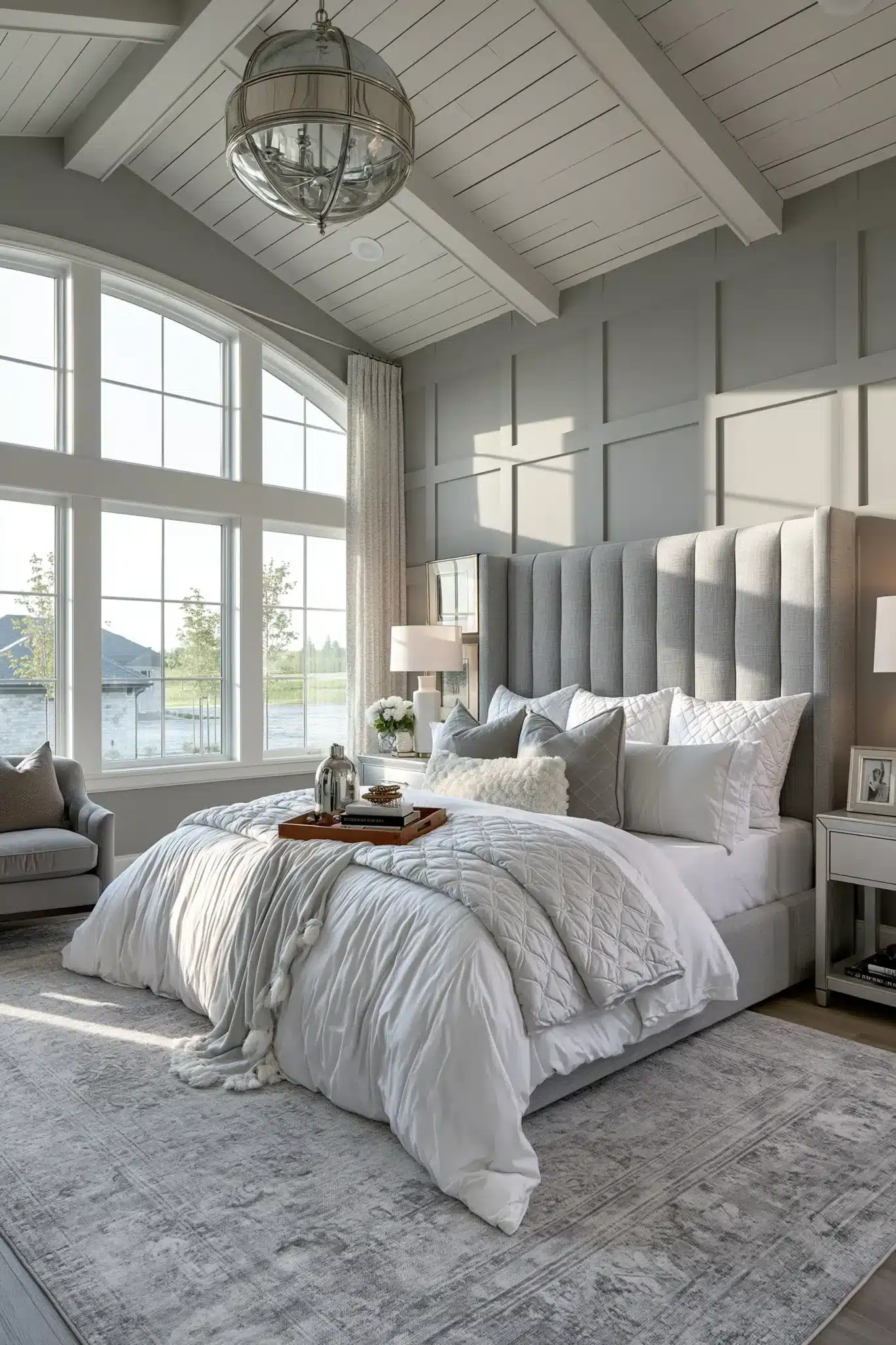 grey and white bedroom ideas