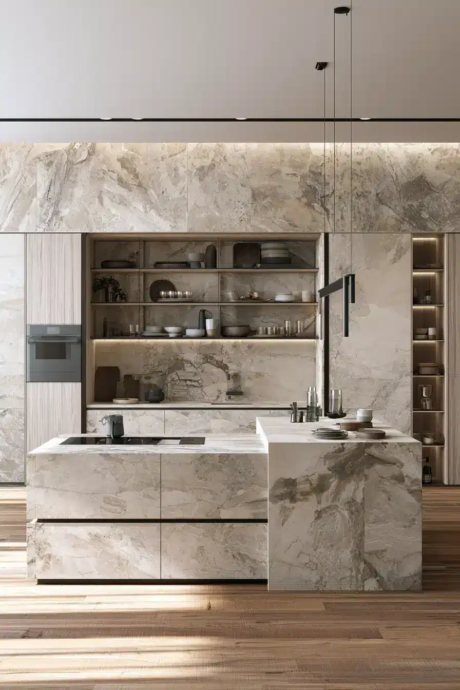 stone kitchen