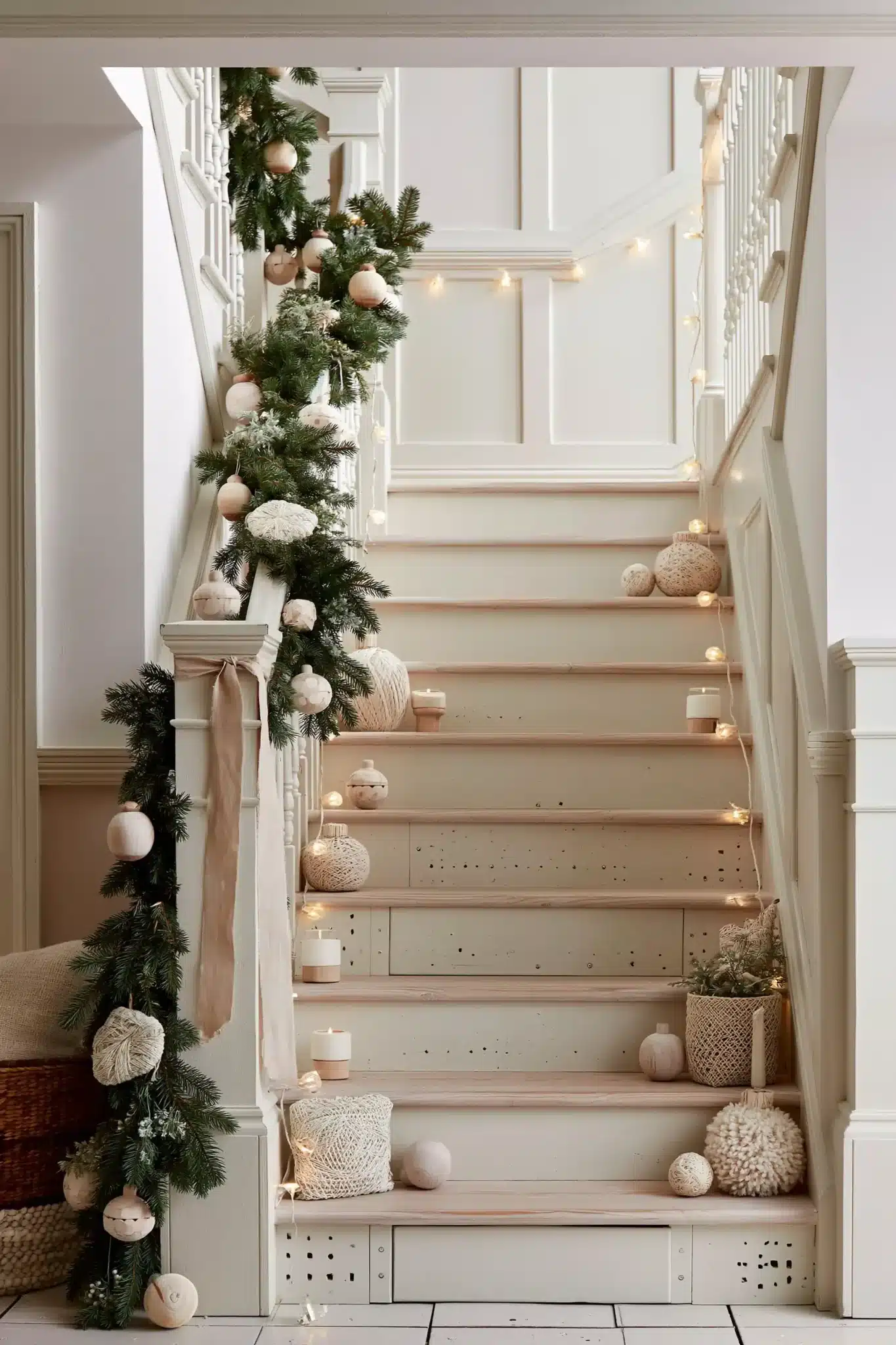 christmas staircase decor
