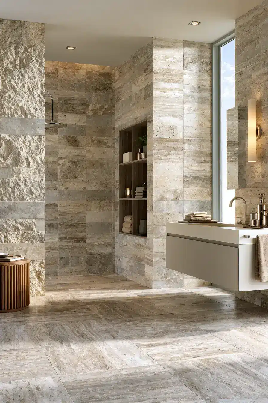 stone bathroom