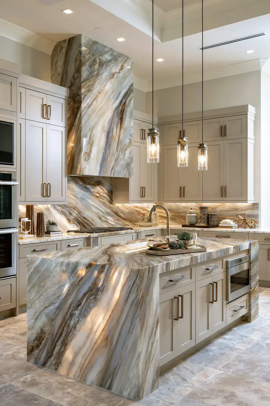 stone kitchen