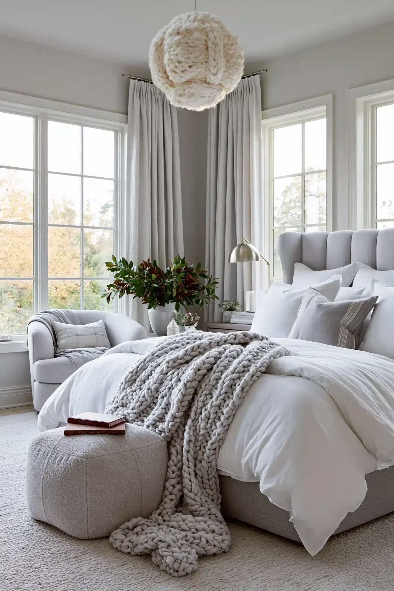 grey and white bedroom ideas