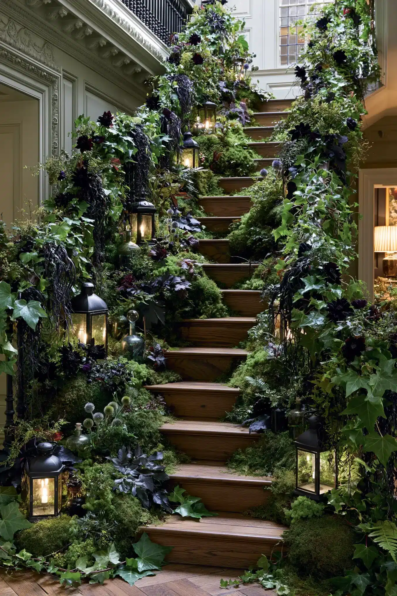 halloween staircase decor