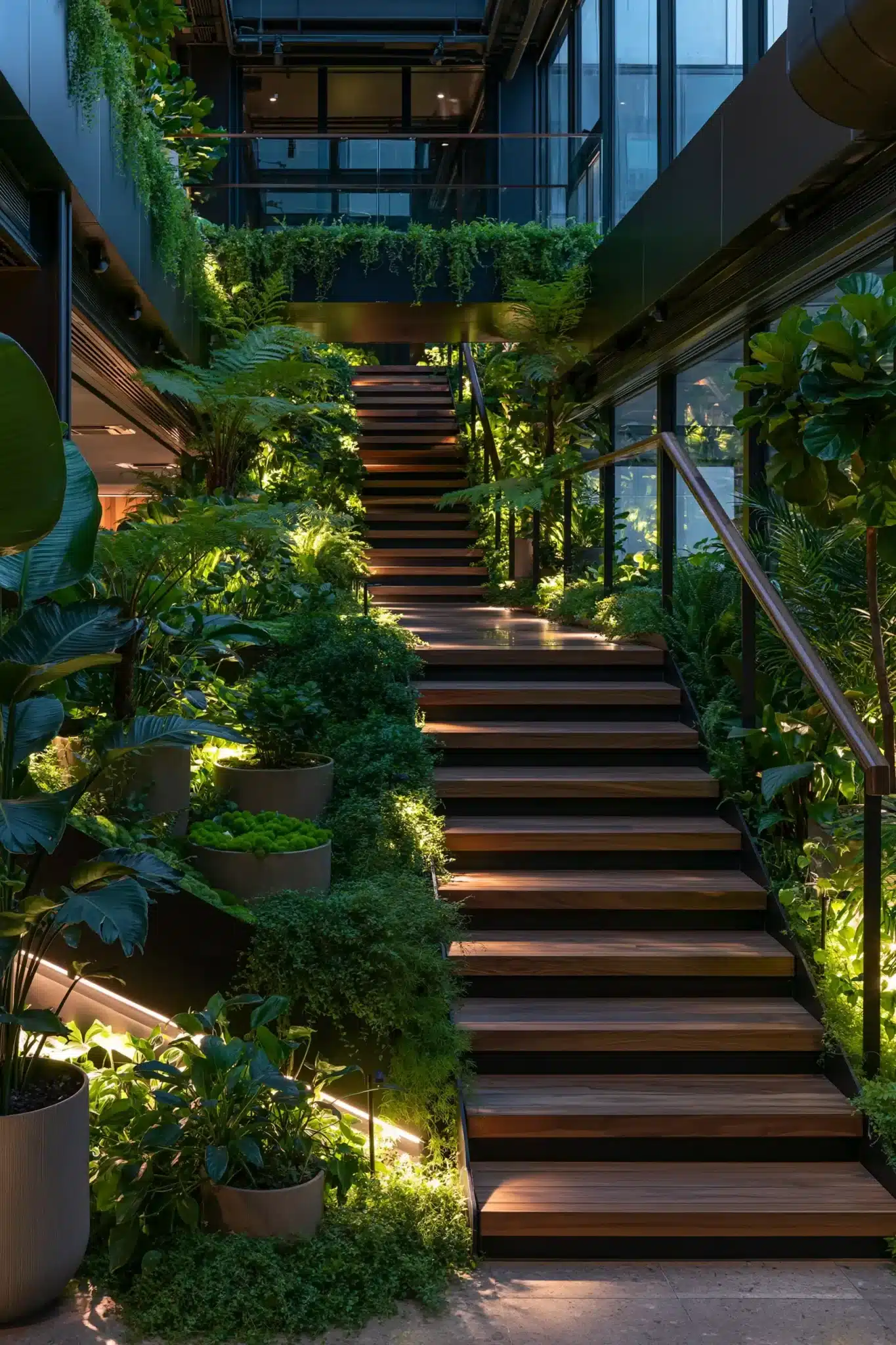 indoor staircase gardens