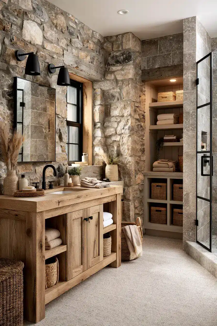 stone bathroom