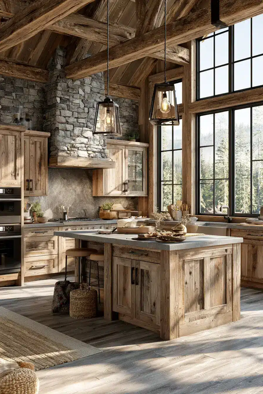 wooden kitchen