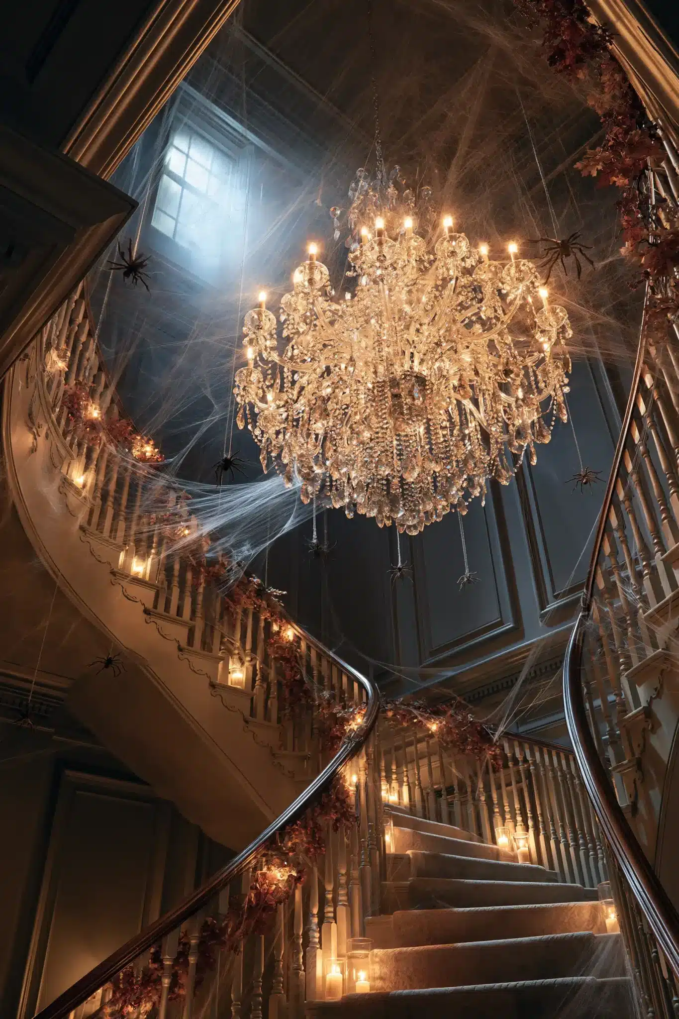 halloween staircase decor
