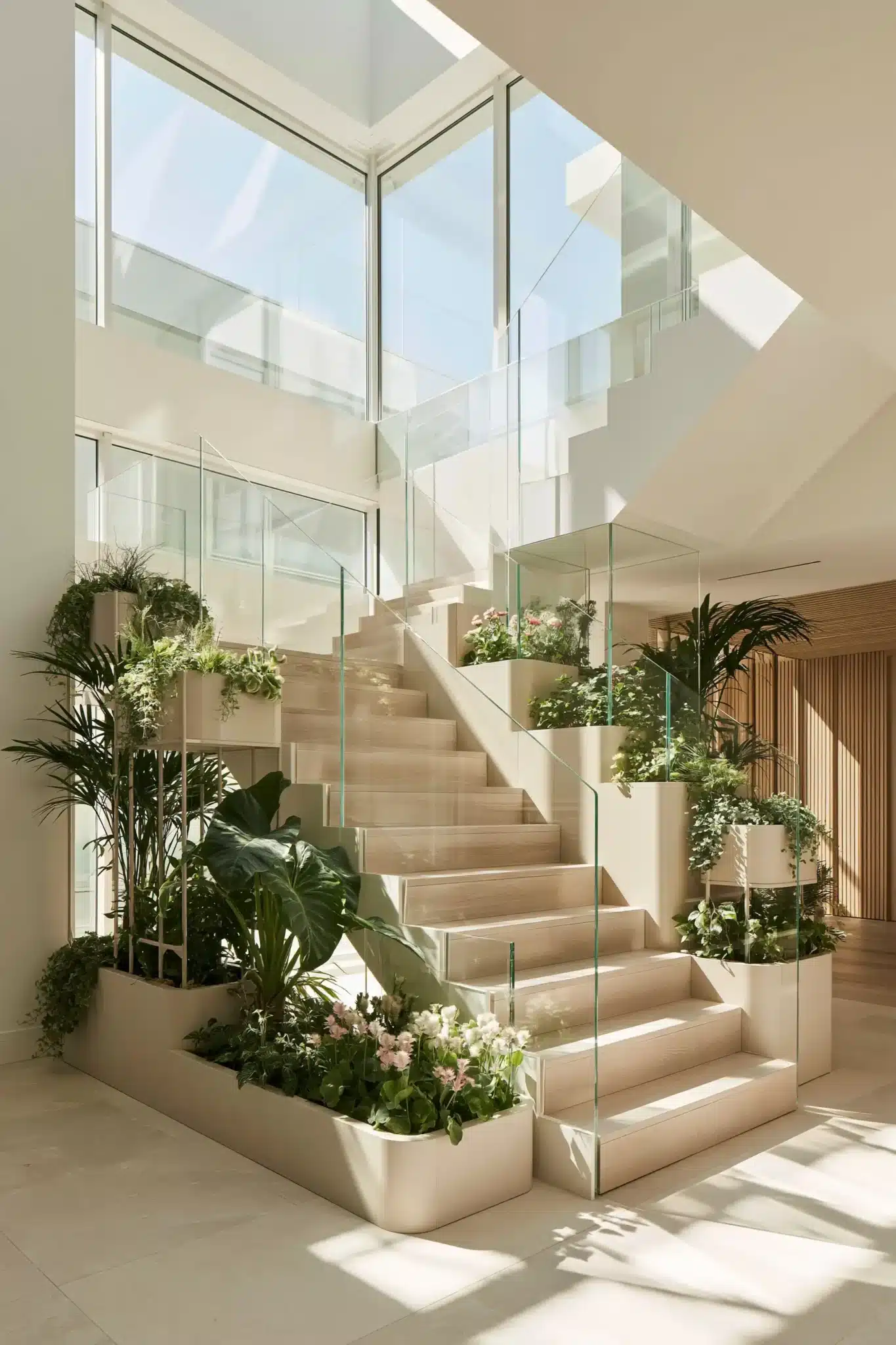 indoor staircase gardens