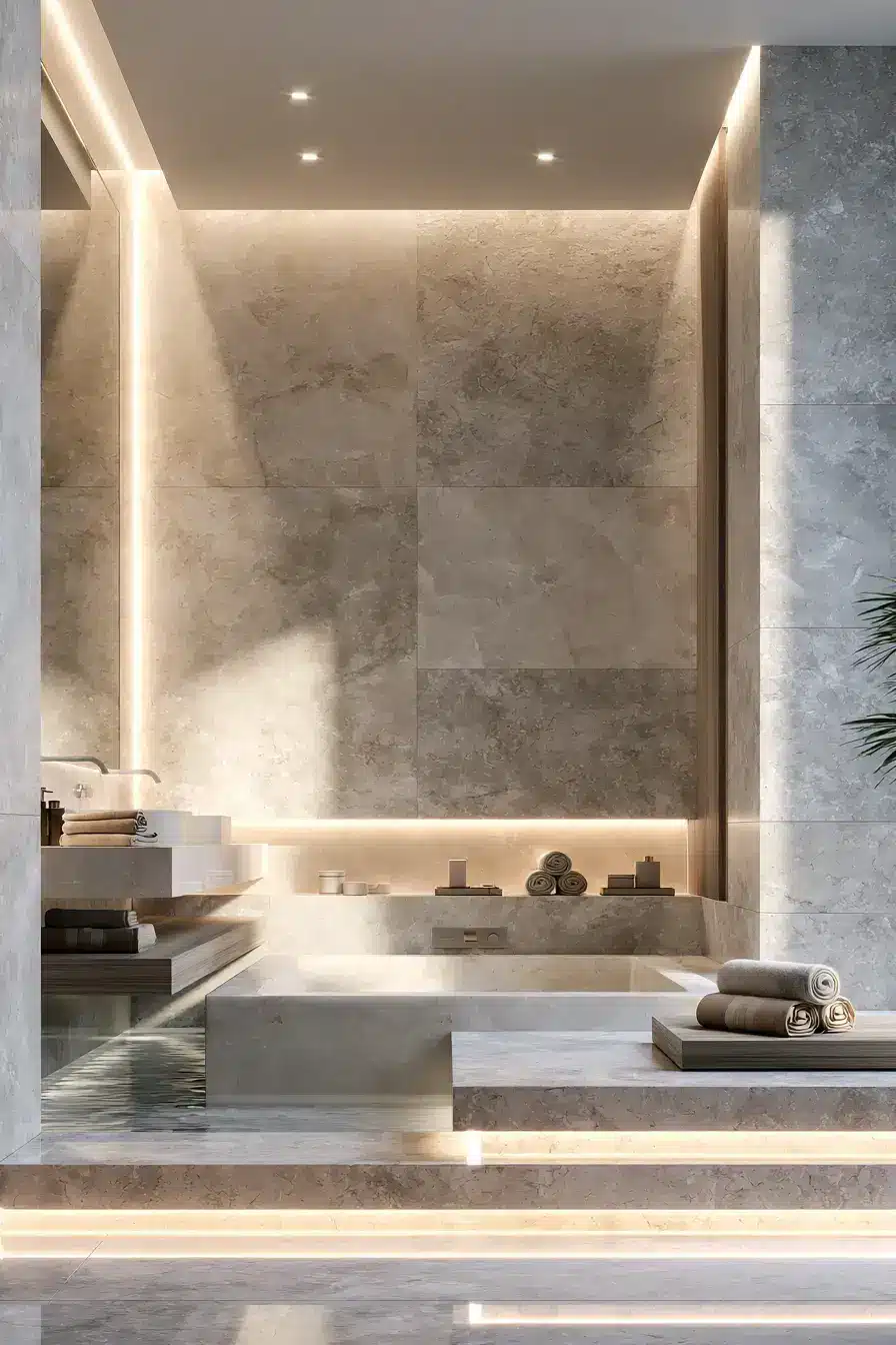 stone bathroom
