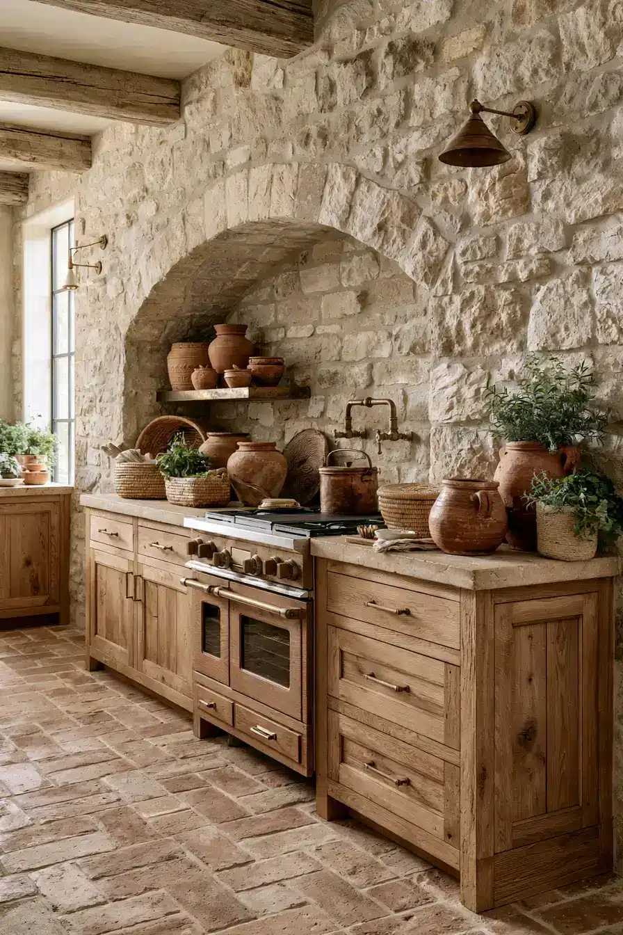 stone kitchen