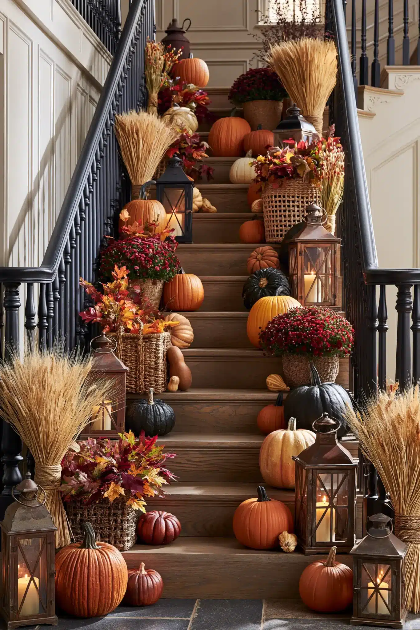 halloween staircase decor