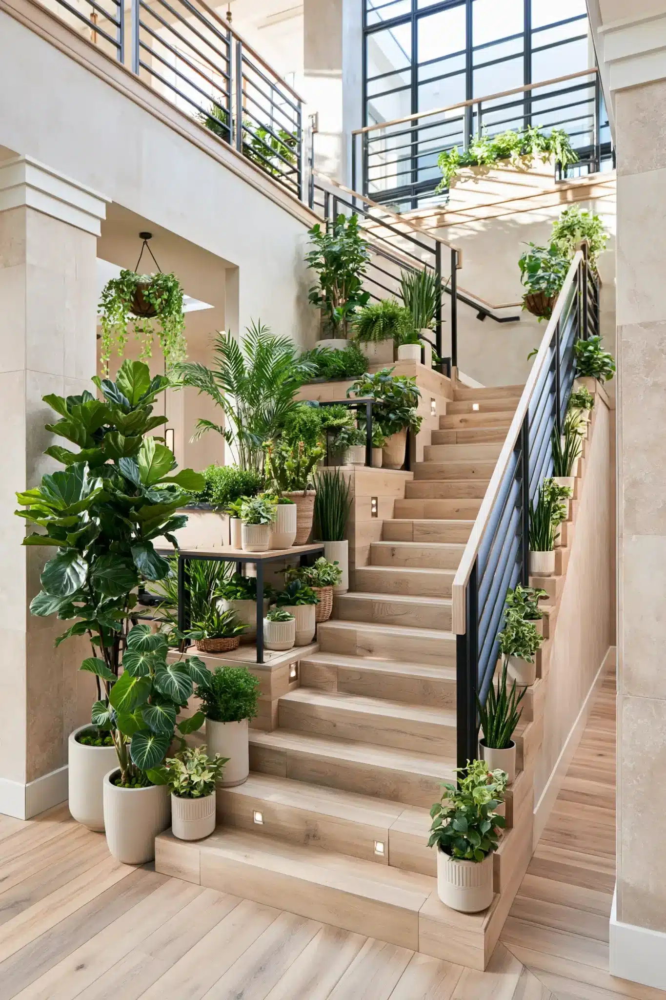 indoor staircase gardens