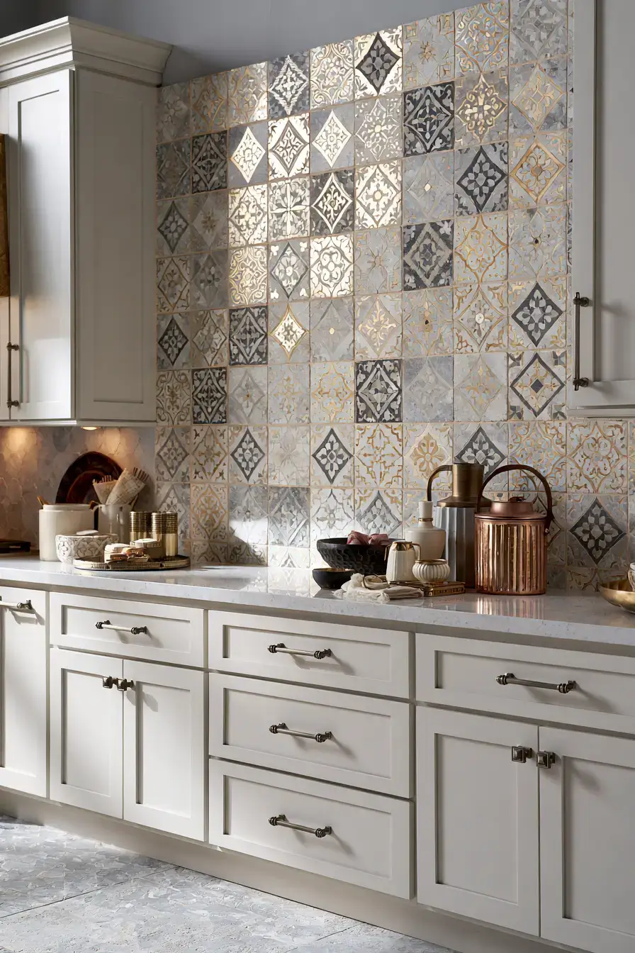 natural stone backsplash kitchen