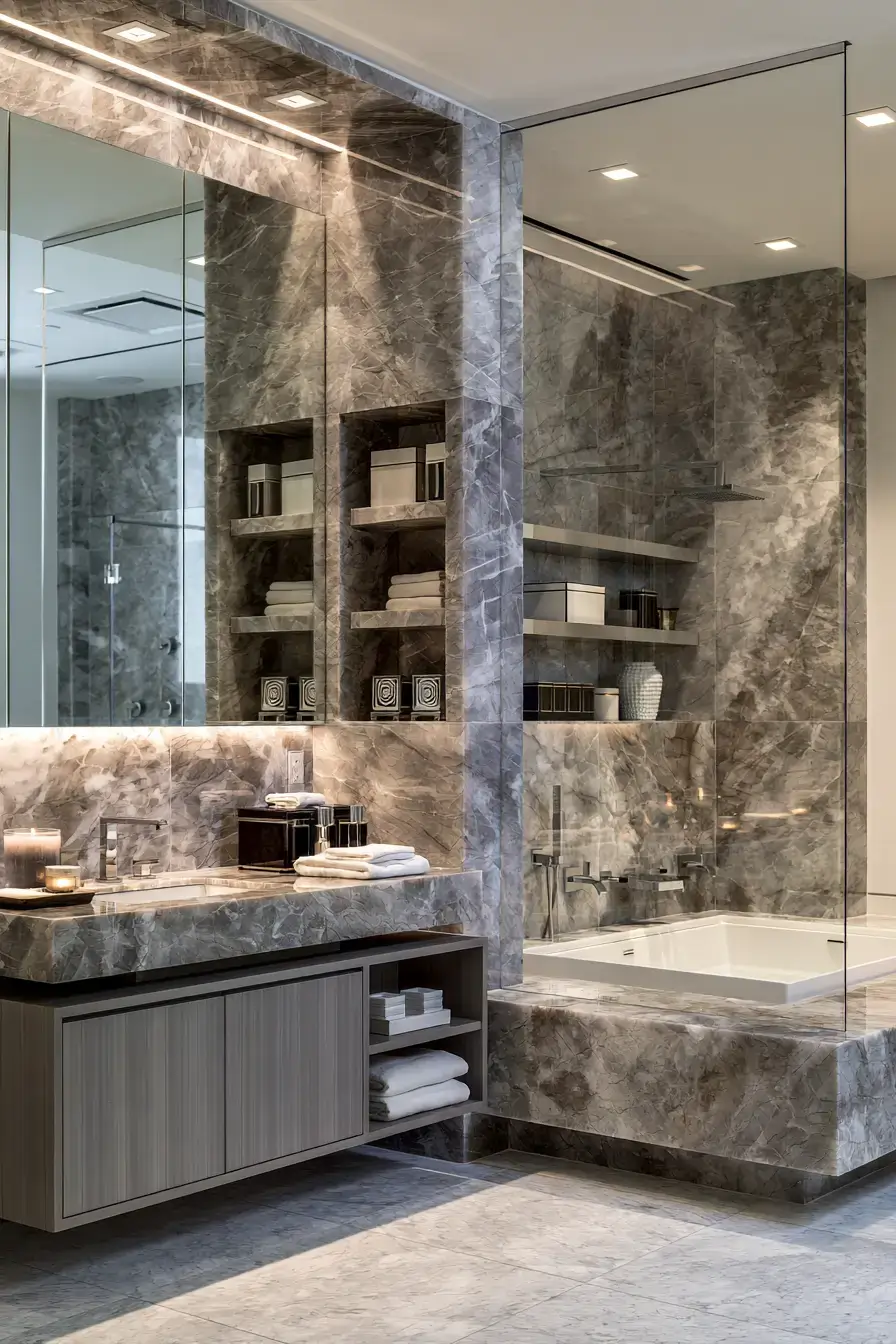 stone bathroom