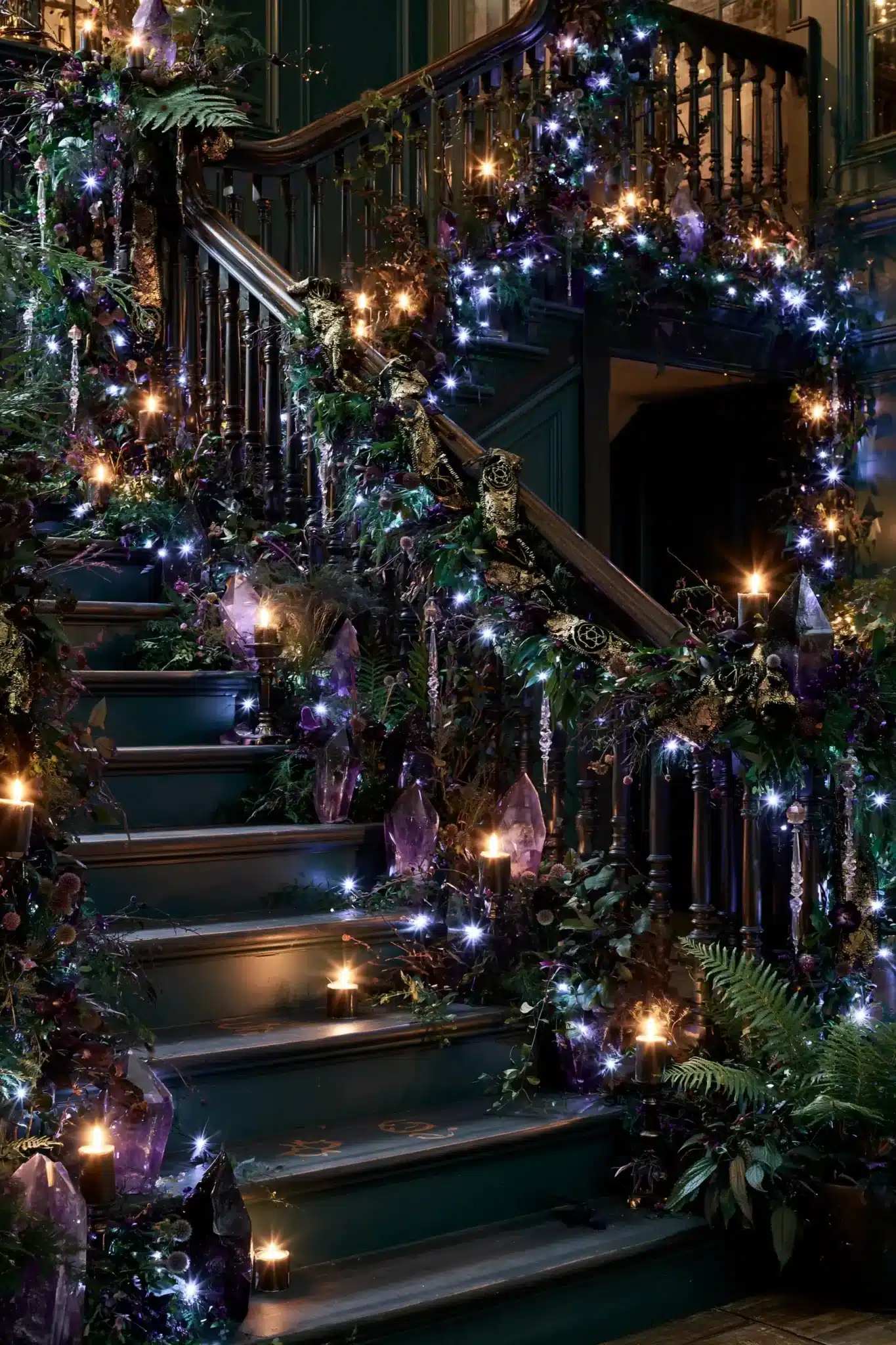 halloween staircase decor