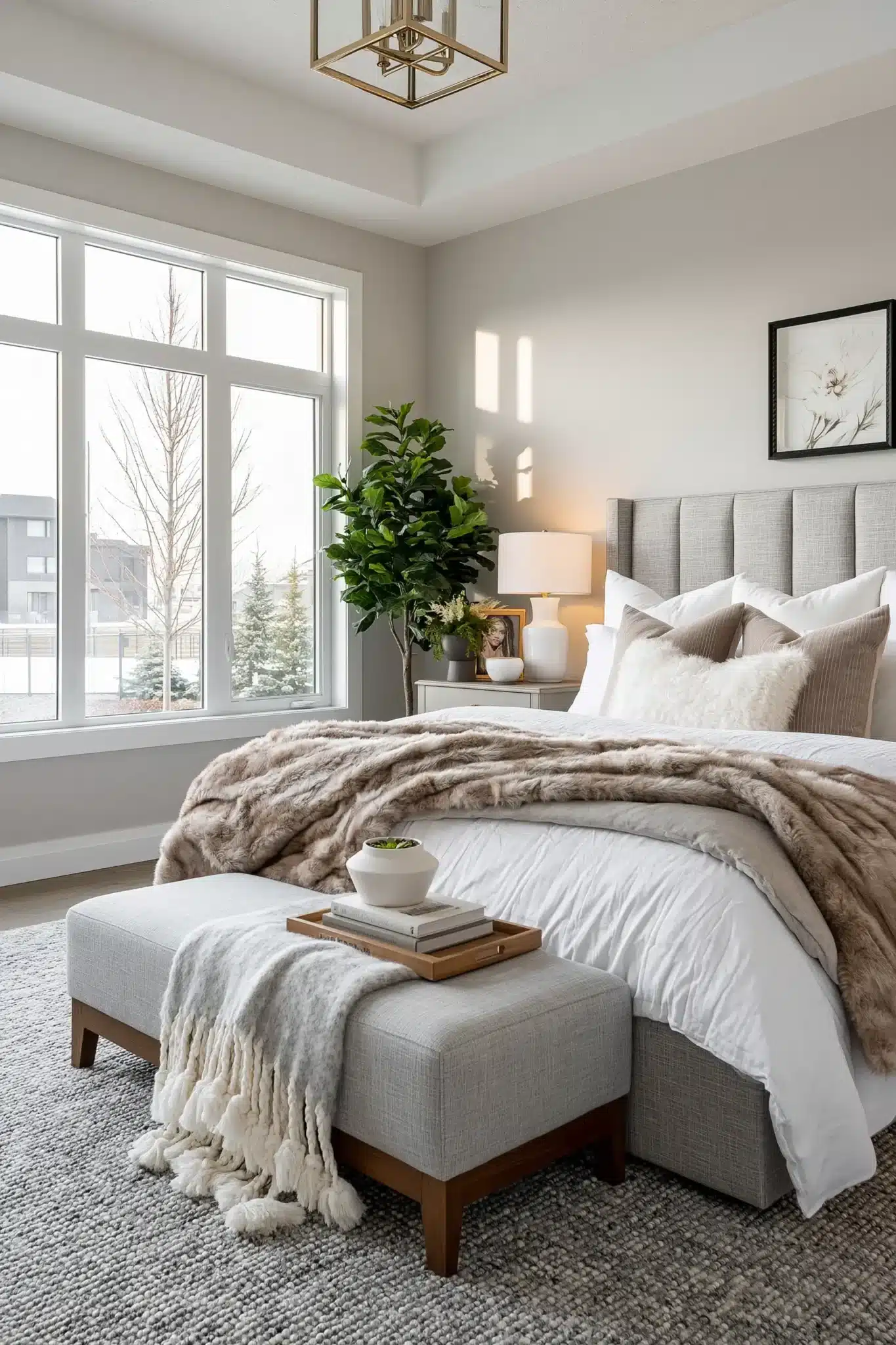 grey and white bedroom ideas