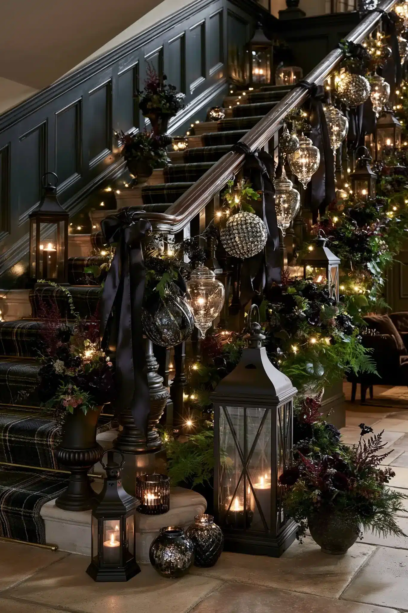 halloween staircase decor