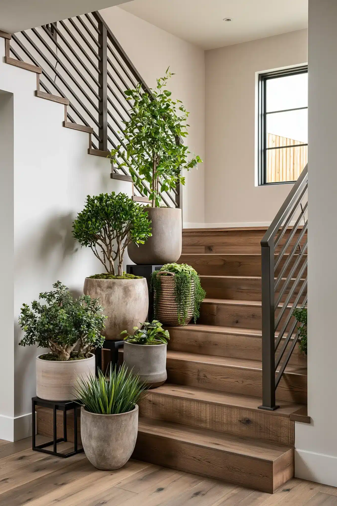 indoor staircase gardens