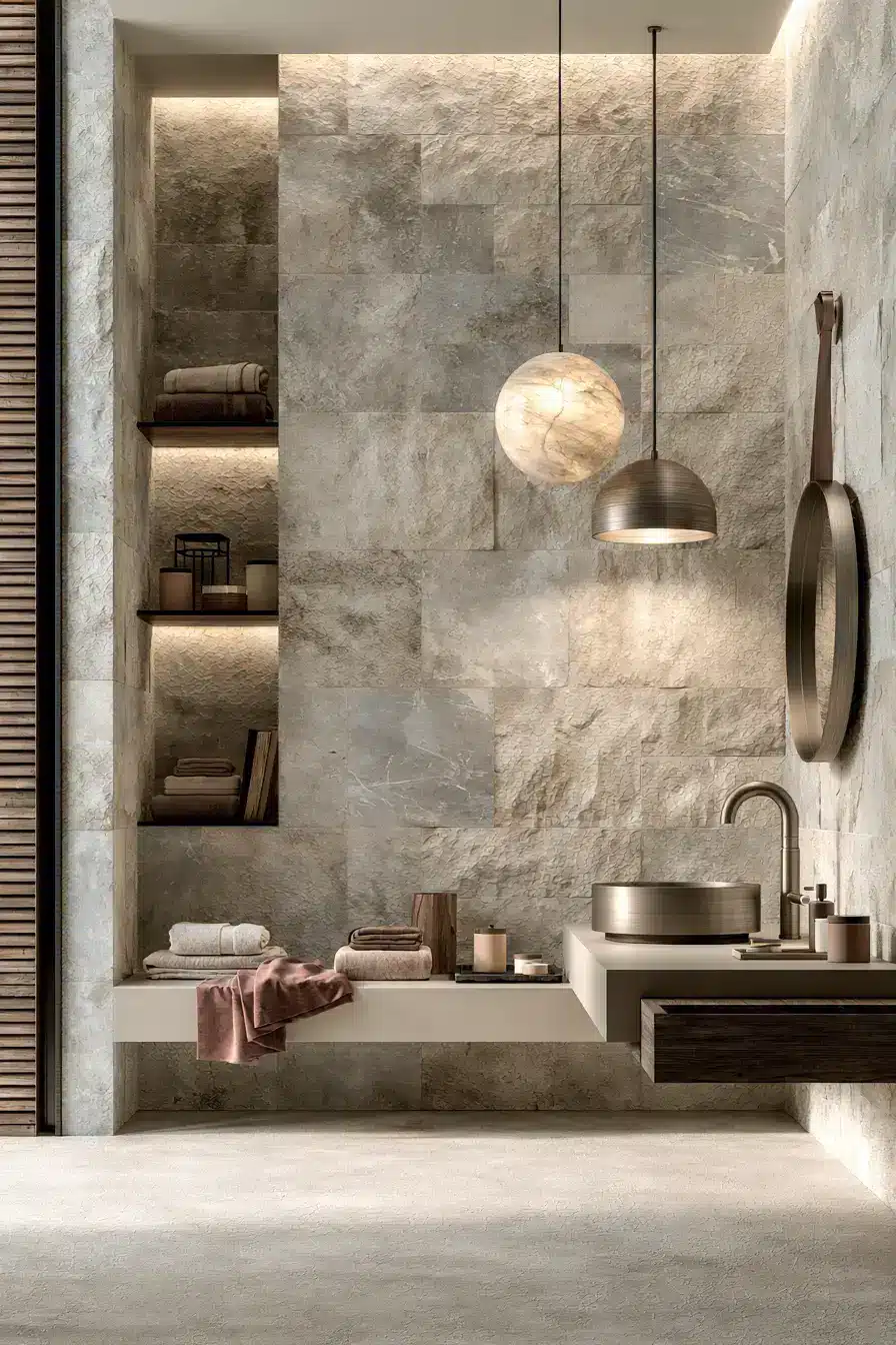 stone bathroom
