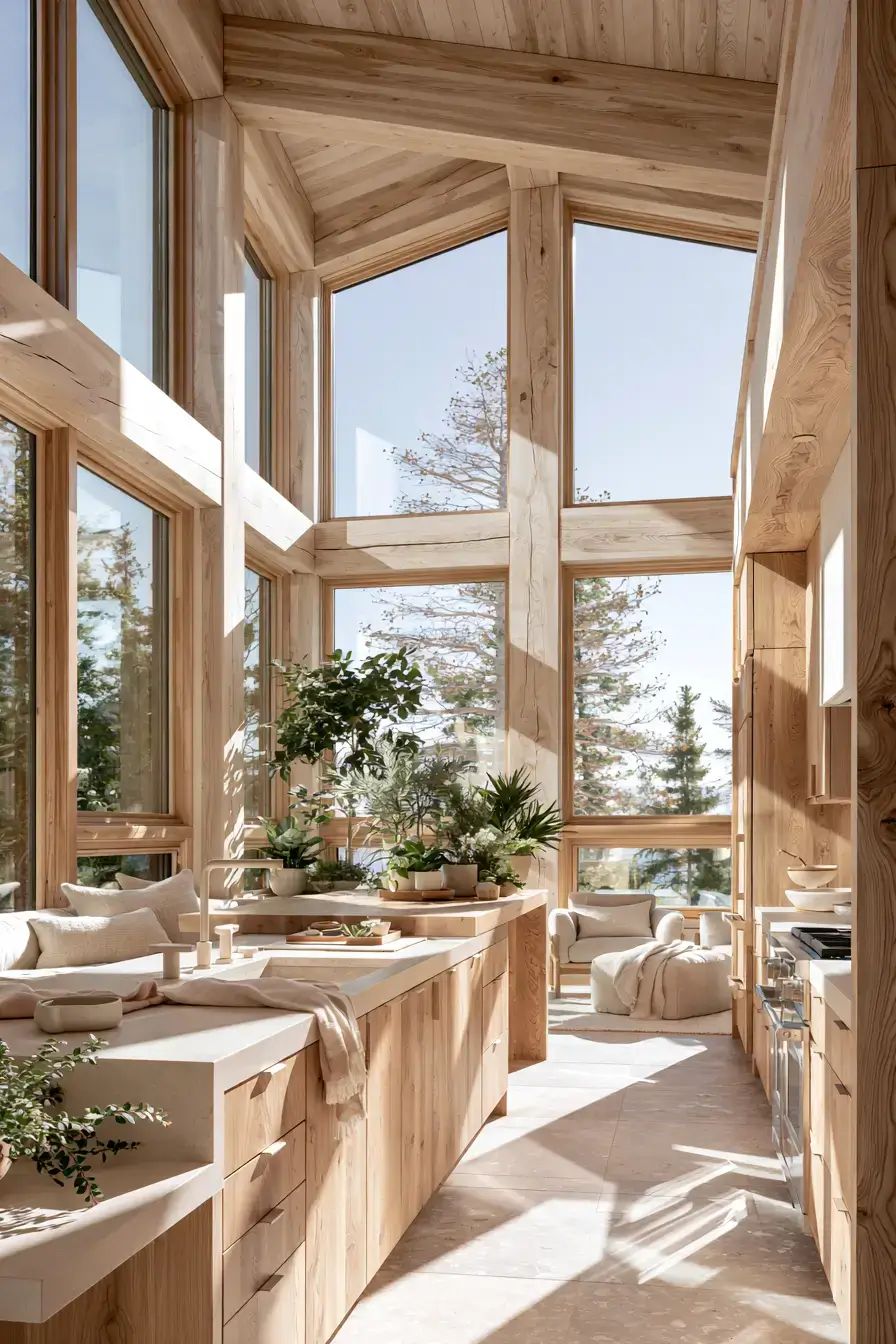 wooden kitchen