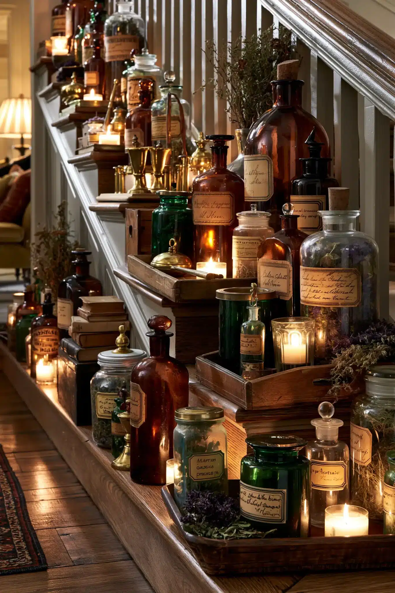 halloween staircase decor