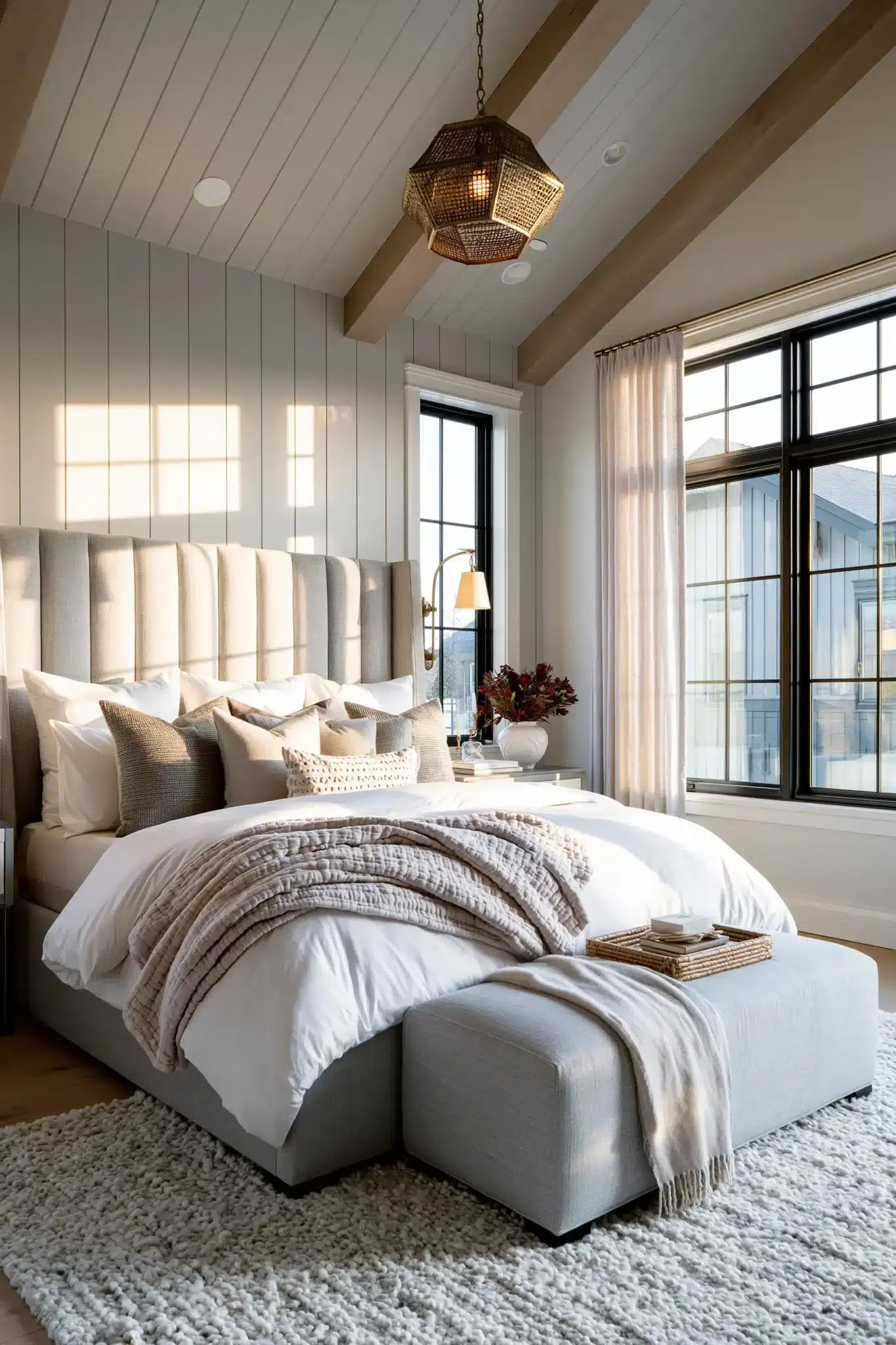 grey and white bedroom ideas