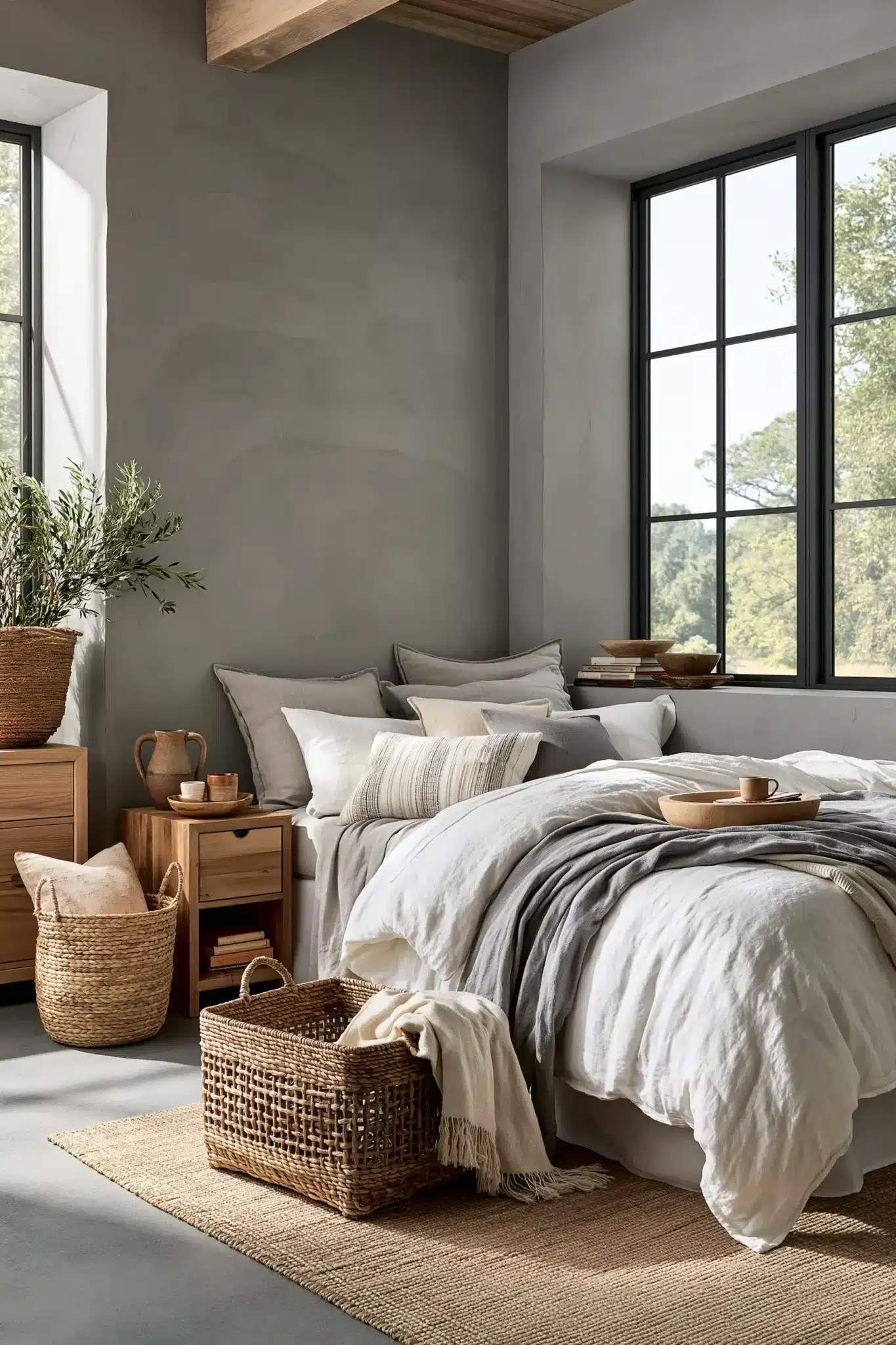 grey and white bedroom ideas