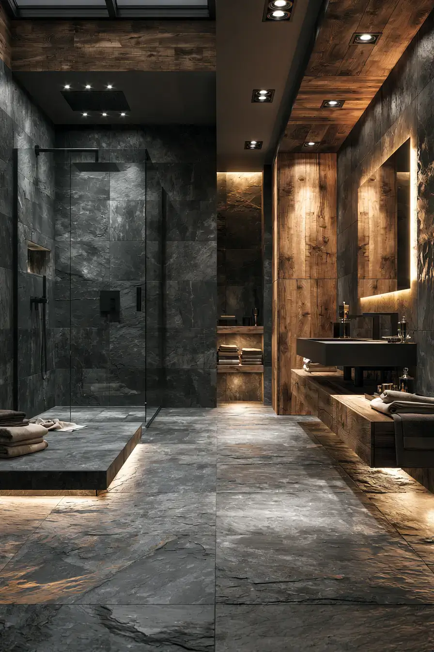 stone bathroom