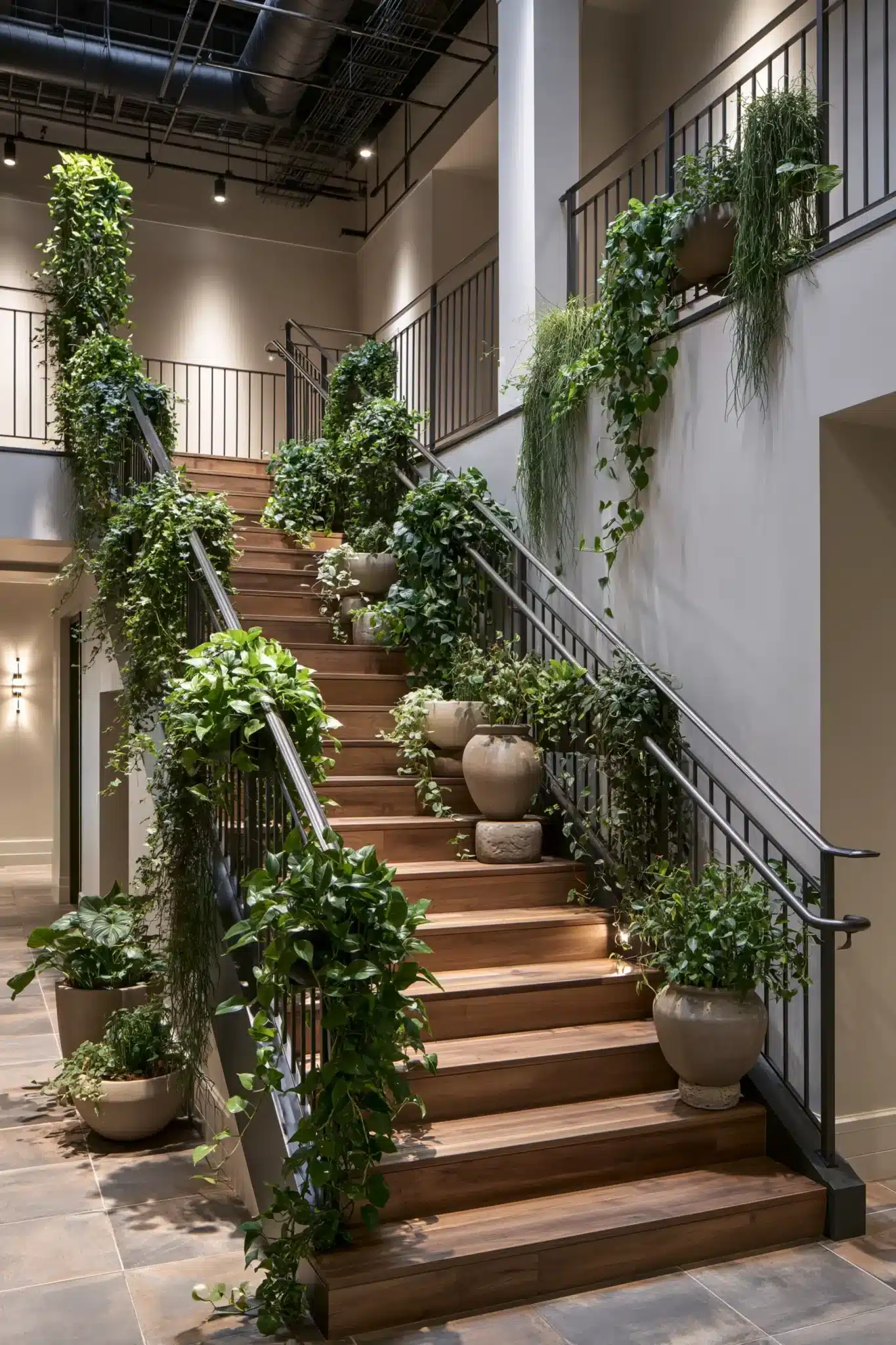 indoor staircase gardens