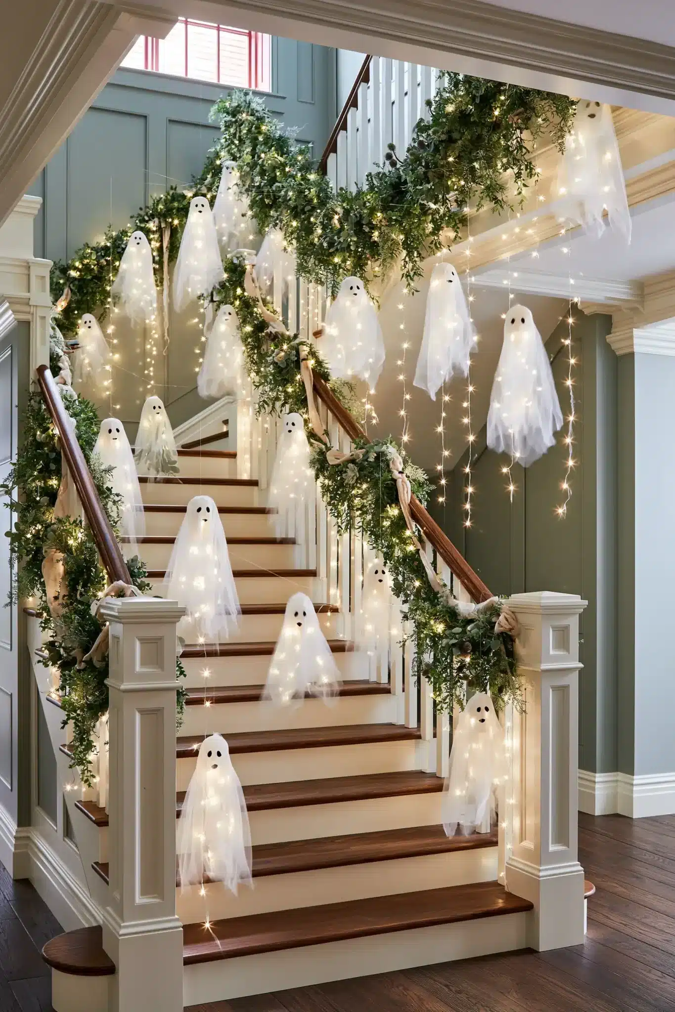 halloween staircase decor