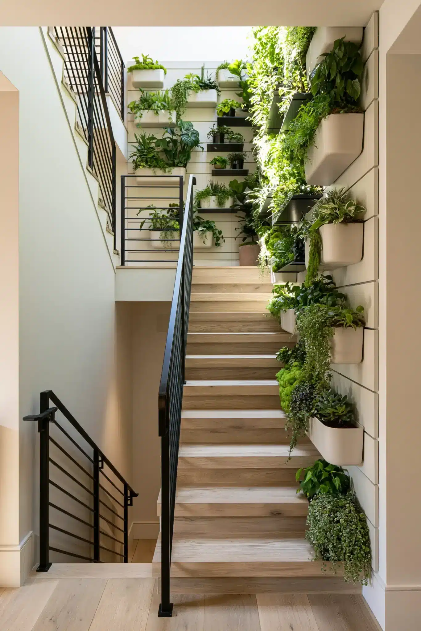 indoor staircase gardens