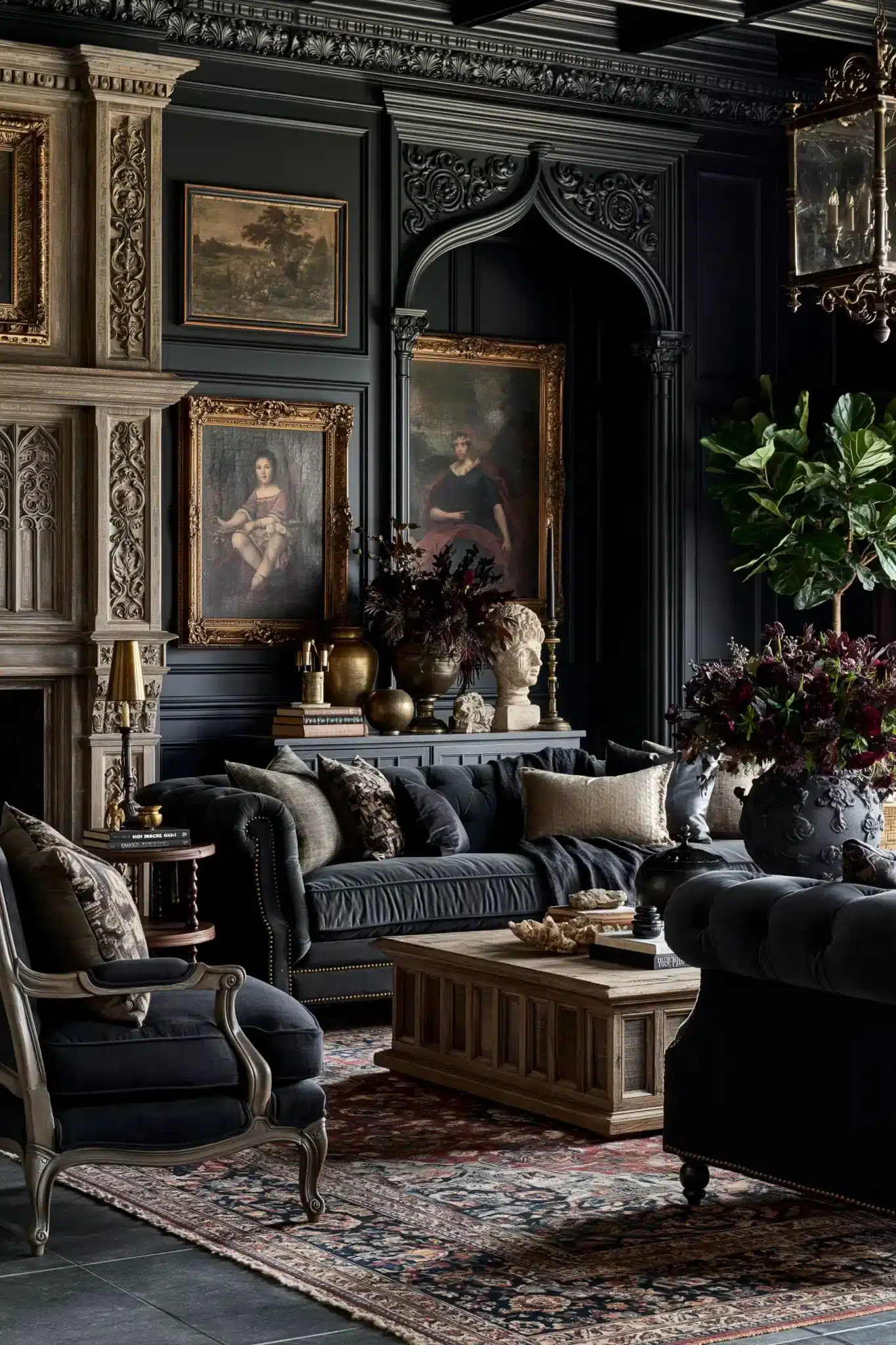 gothic living room