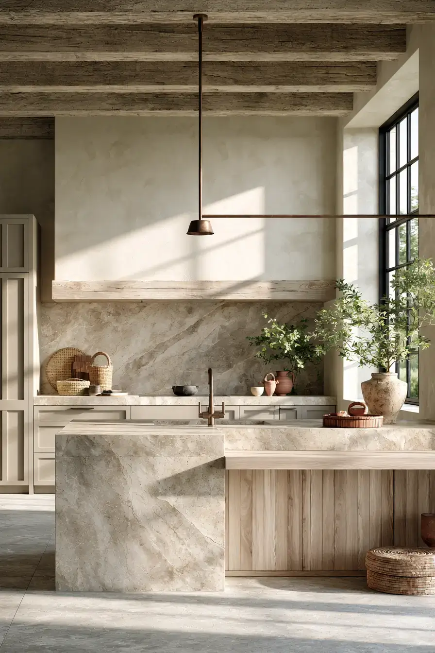stone kitchen