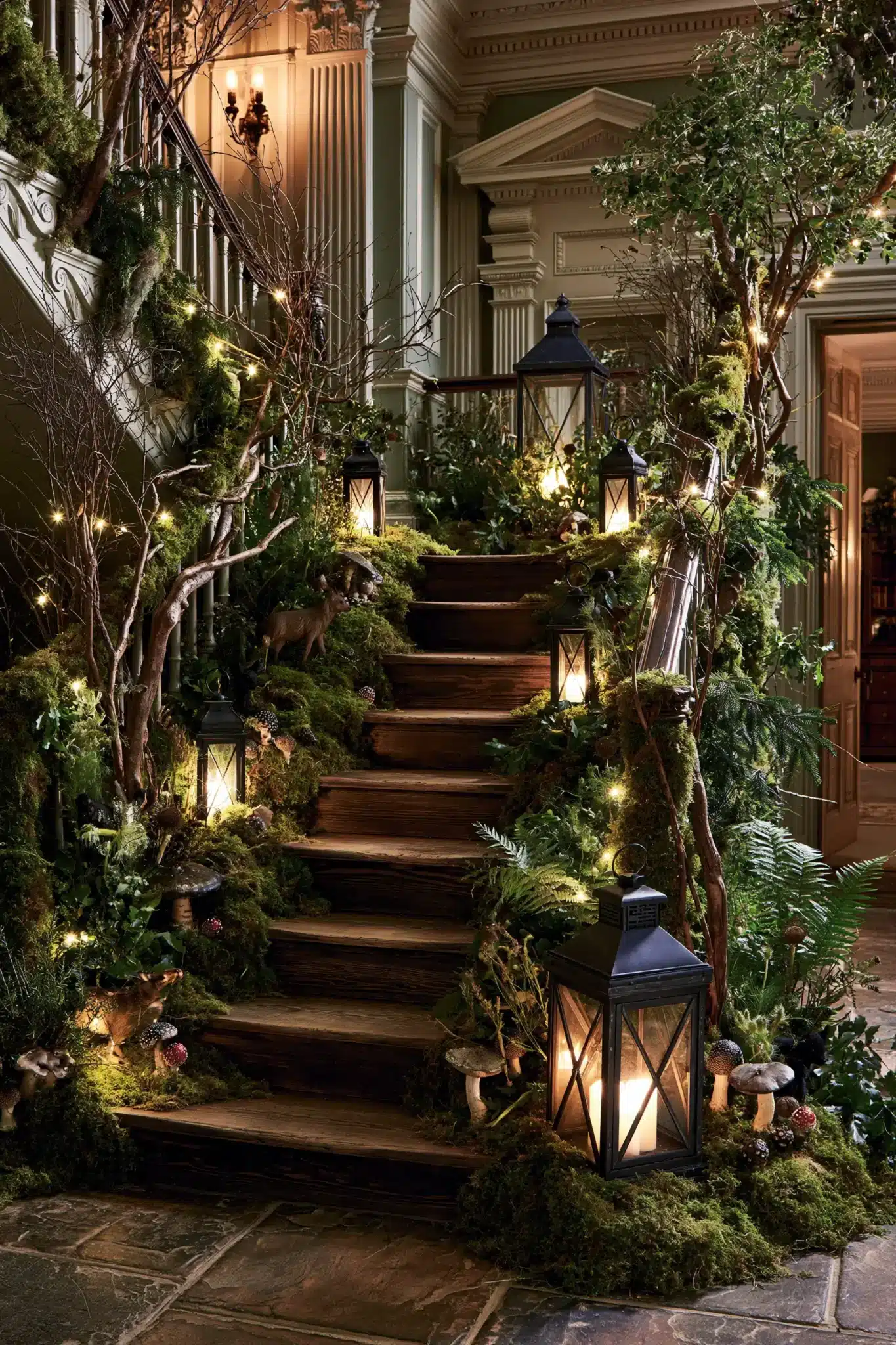 halloween staircase decor