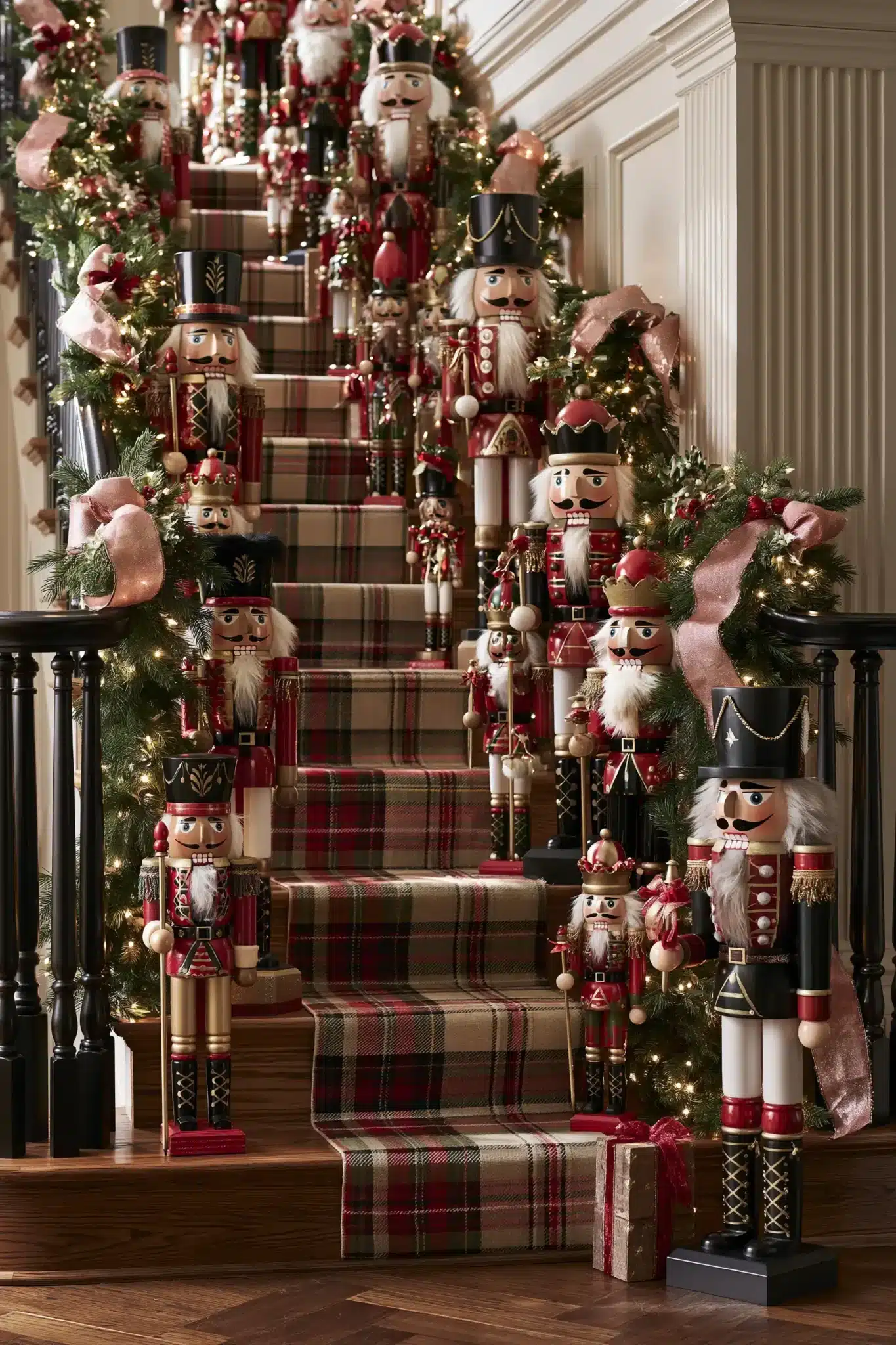 christmas staircase decor