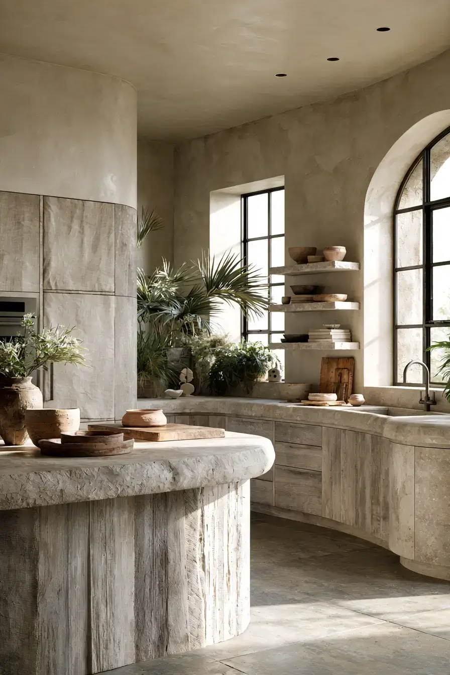 stone kitchen